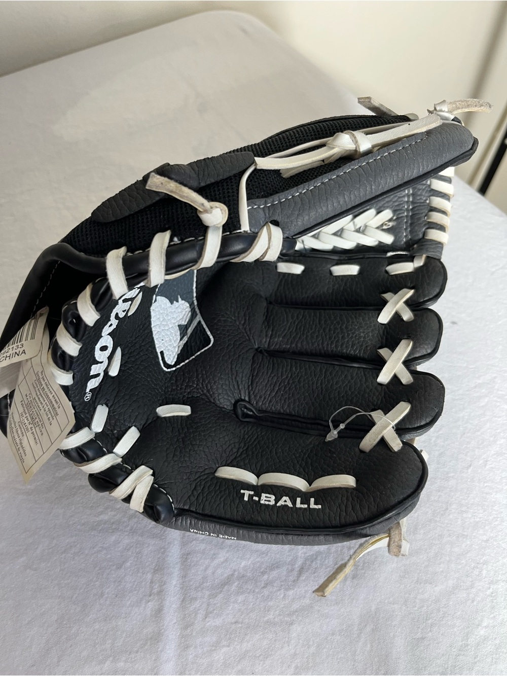 Wilson Black and White Youth T-Ball Glove 10” T-ball